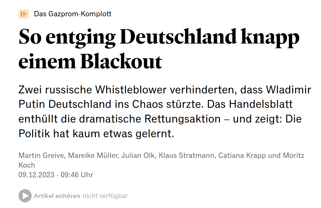 So entging Deutschland knapp einem Blackout