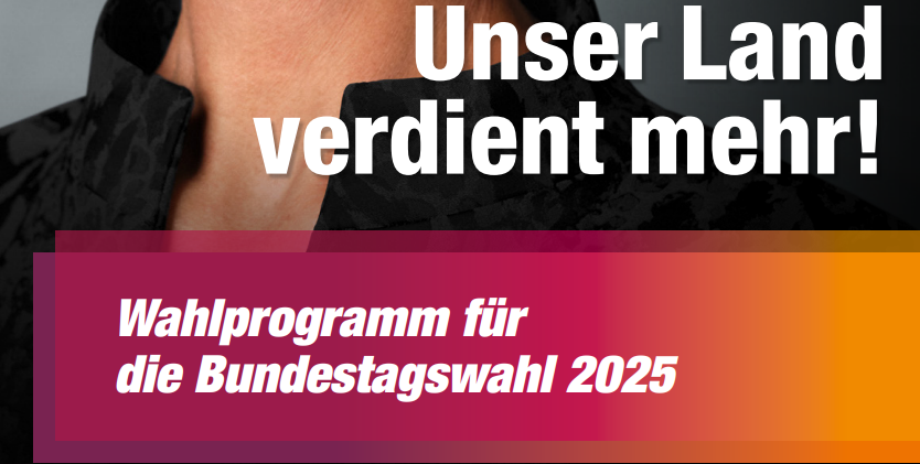 BSW-Wahlprogramm für die Bundestagswahl 2025