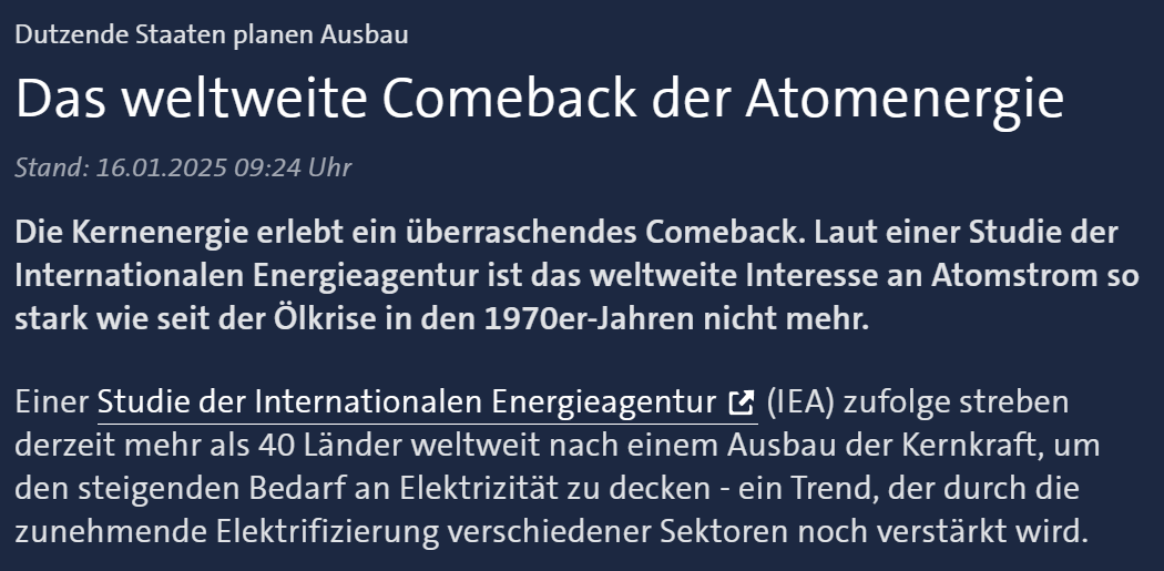Das weltweite Comeback der Atomenergie