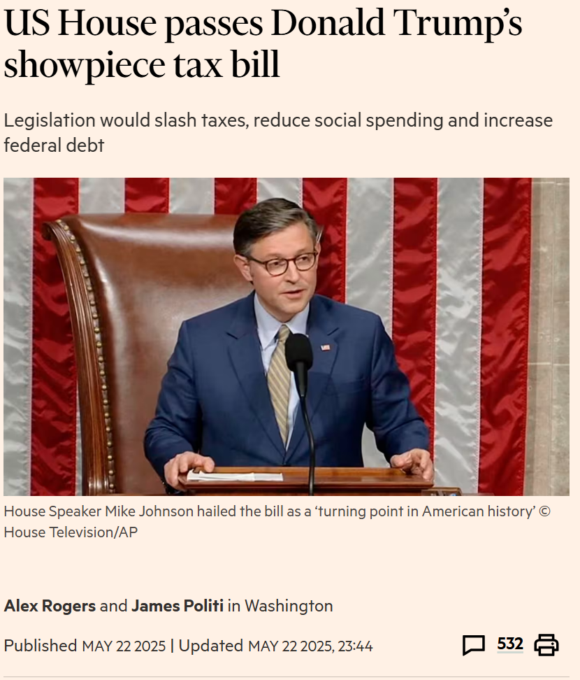 US-Repräsentantenhaus verabschiedet Trumps wichtigstes Steuergesetz.