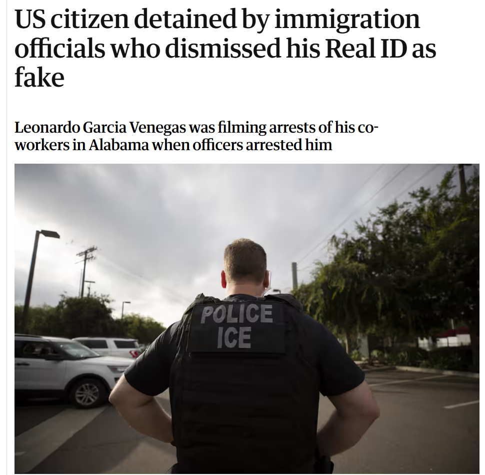 ICE fängt an, US-Bürger unbeabsichtigt festzunehmen und ins Abschiebegefängnis zu packen.