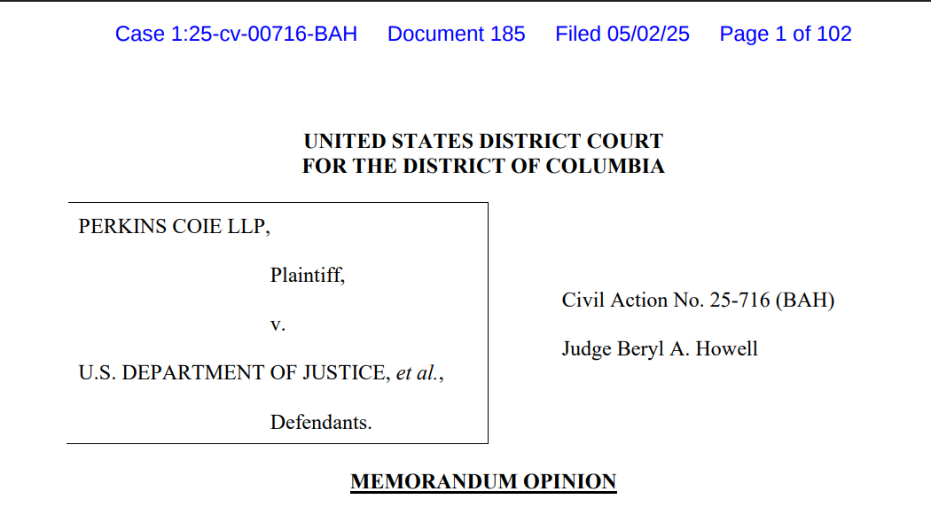 Civil Action No. 25-716 (BAH)