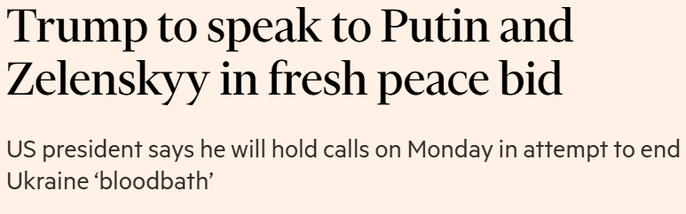 Trump will mit Putin und Selenskyj über neue Friedensbemühungen sprechen.