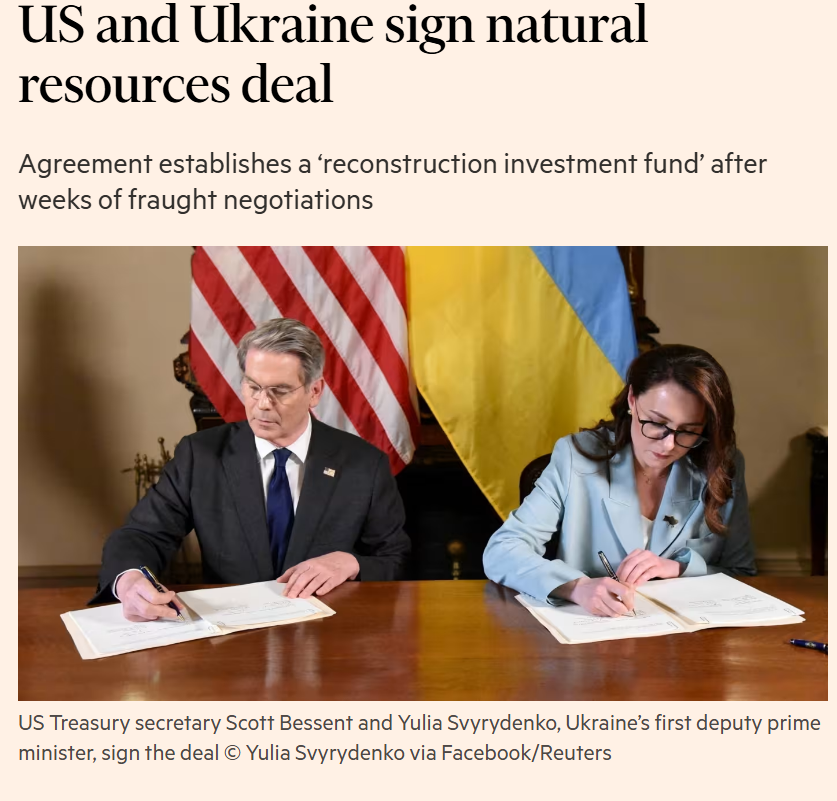 USA und Ukraine kurz vor Unterzeichnung eines Abkommens über Mineralien