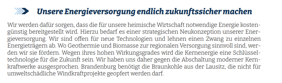 Unsere Energieversorgung endlich zukunftssicher machen