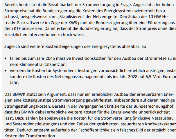 Hohe Strompreise stellen ein erhebliches Risiko für den Wirtschaftsstandort Deutschland
und die Akzeptanz der Energiewende in der Bevölkerung dar. 