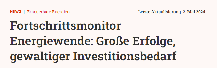 So teuer könnte die Energiewende Deutschland zu stehen kommen (Hinweis: Bei populistischen Medienhäusern verlinke ich auf gute Musik, nicht auf den Ursprungsartikel. NZZ gehört aus meiner Sicht dazu, also genießt das Lied.)