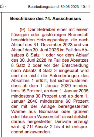 Seite 33 - Biomethan bzw. Wasserstoffanforderungen für Leute, die unbezahlbare Heizungen einbauen wollen