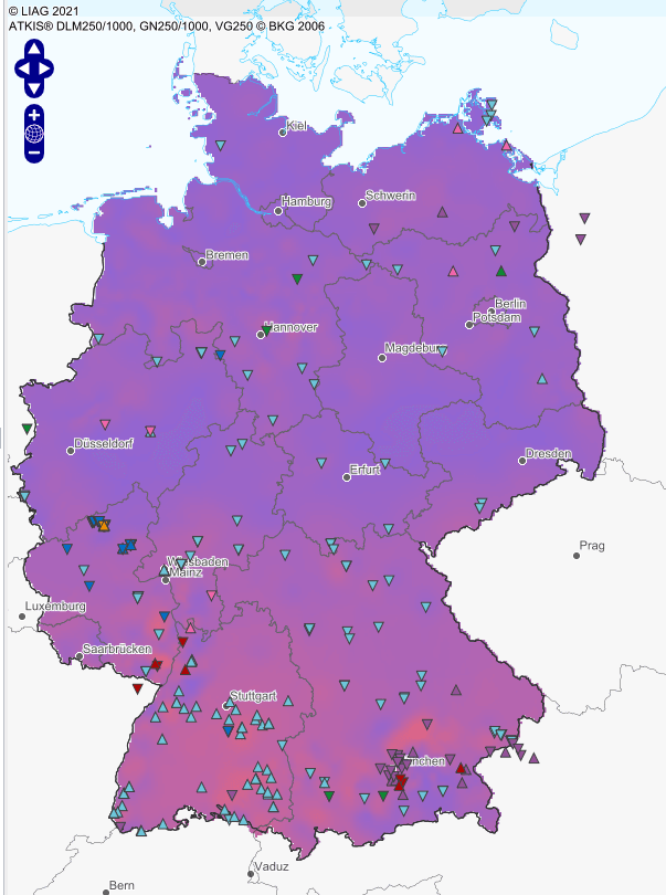 Geothermisches Informationssystem - Ein Beispielbild, wo man die ganzen Informationen hernehmen kann