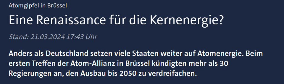 Eine Renaissance für die Kernenergie?