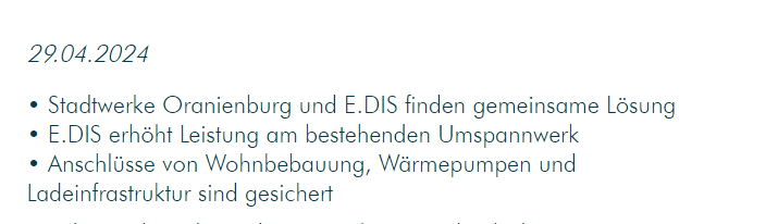 Aktuelle Einschätzung der Bundesnetzagentur zum Kapazitätsengpass in Oranienburg