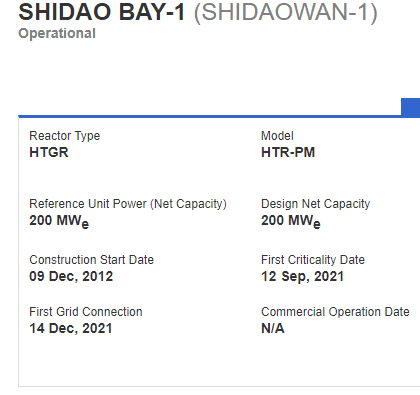 Beispiel 1 12 Jahre für Shidao Bay 1