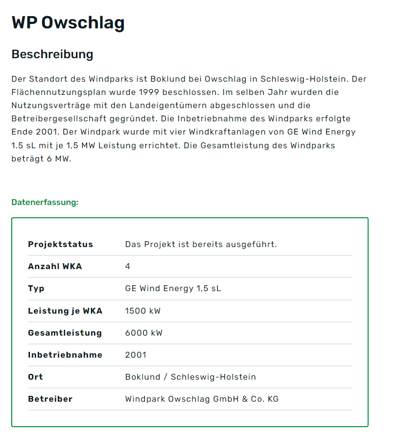 Windpark Owschlag